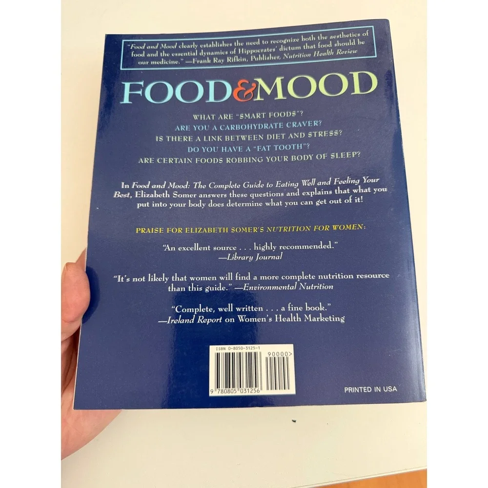 Food and Mood Complete Guide to Eating Well‎ Elizabeth Somer Nutrition Paperback